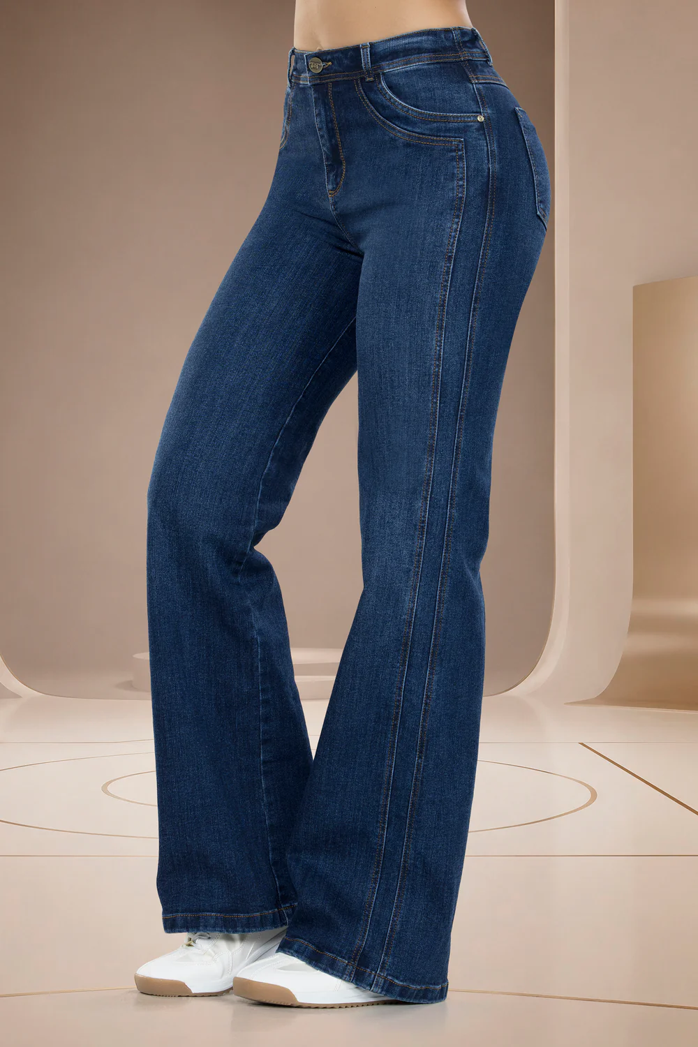 Jean Wide Leg Índigo Tiro Alto Azul Medio – ECUADOR